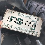 60s Vintage American License Number Plate / NEW HAMPSHIRE FS 3 (M865)