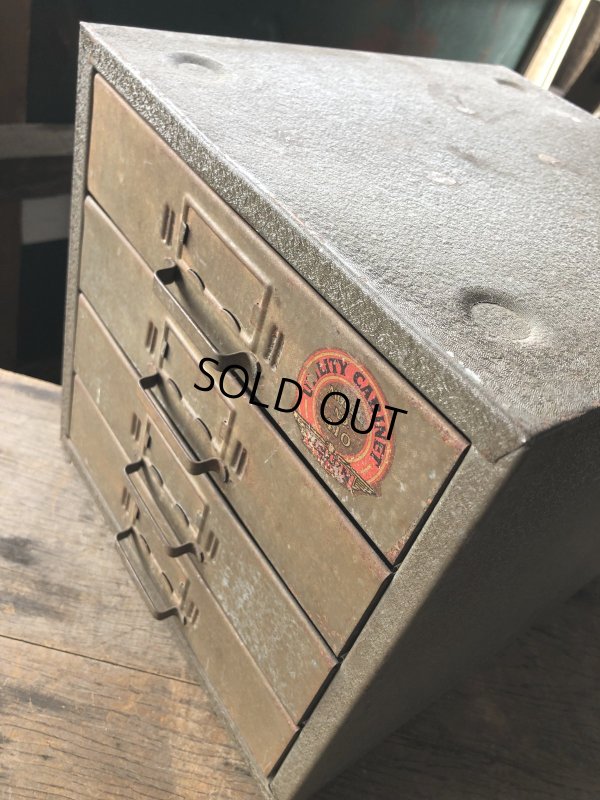 画像9: Vintage Union Chests 4 Drawer Mettal Tool Cabinet (M993) 