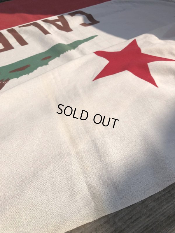 画像10: Vintage U.S.A . The Bear California Republic Cotton Flag 211x137 cm (M997) 