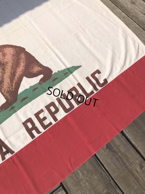 画像3: Vintage U.S.A . The Bear California Republic Cotton Flag 211x137 cm (M997) 