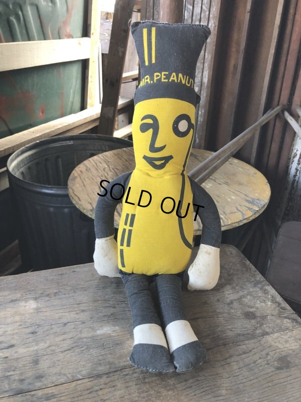 画像1: Vintage Mr Peanut Cloth Pillow Doll (M998)
