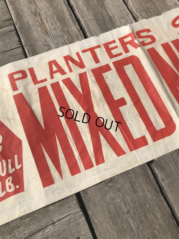 画像8: Vintage Advertising Planters Peanuts Store Display Cloth Banner Sign (M998) 