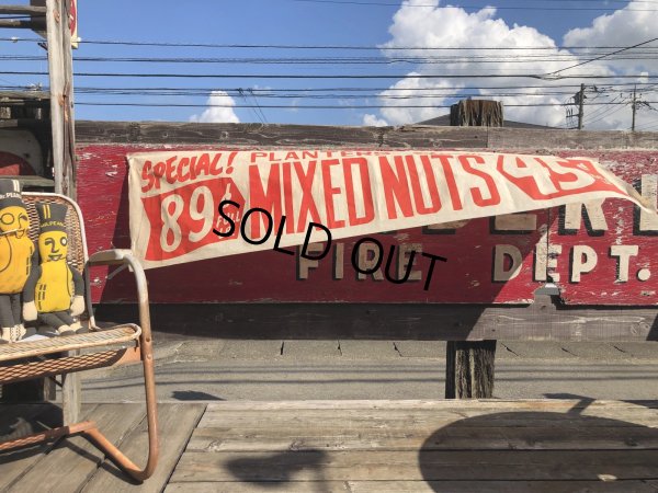 画像16: Vintage Advertising Planters Peanuts Store Display Cloth Banner Sign (M998) 