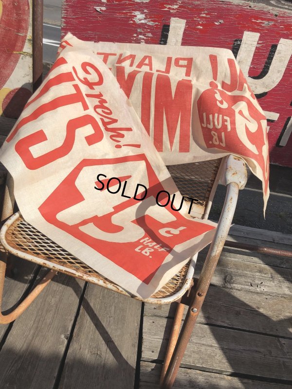 画像5: Vintage Advertising Planters Peanuts Store Display Cloth Banner Sign (M998) 