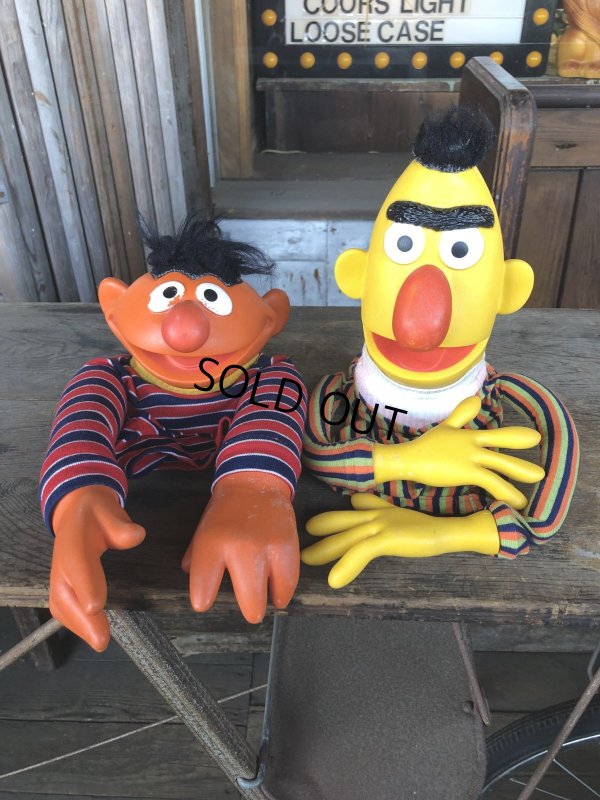 画像6: 70s Vintage Sesame Street Ernie and Bart Hand Puppet Set (R001) 