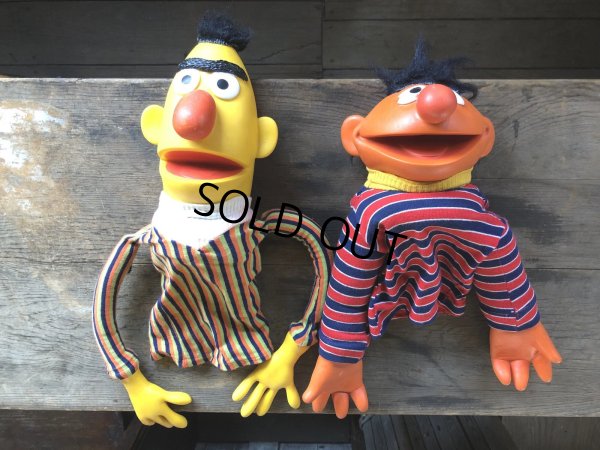 画像14: 70s Vintage Sesame Street Ernie and Bart Hand Puppet Set (R001) 
