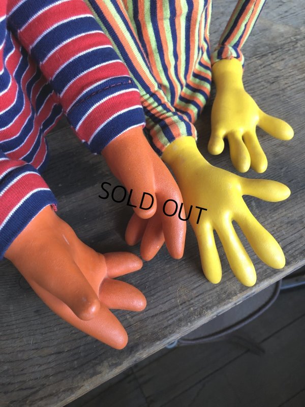 画像7: 70s Vintage Sesame Street Ernie and Bart Hand Puppet Set (R001) 