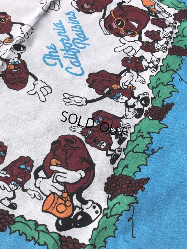 画像7: 80s Vintage The California Raisins Bandanna (R002) 