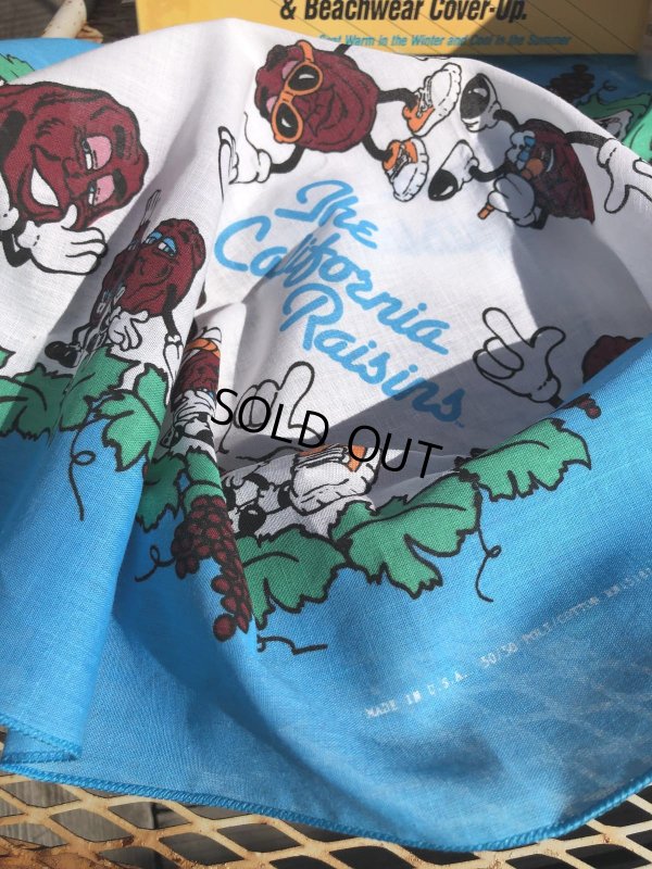 画像13: 80s Vintage The California Raisins Bandanna (R002) 