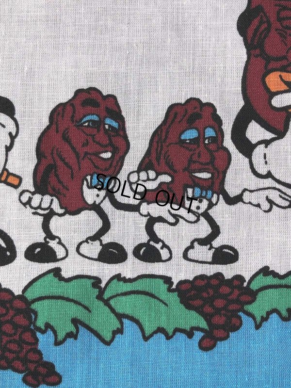 画像6: 80s Vintage The California Raisins Bandanna (R002) 
