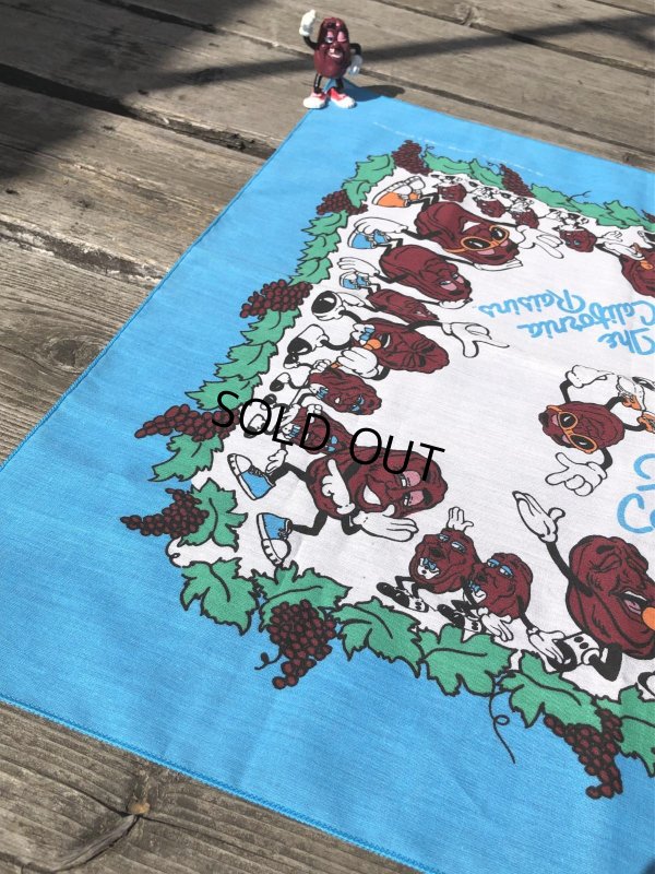 画像9: 80s Vintage The California Raisins Bandanna (R002) 