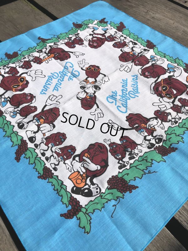 画像11: 80s Vintage The California Raisins Bandanna (R002) 