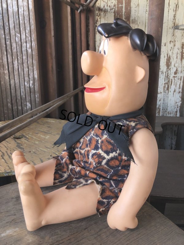 画像6: 80s Vintage Mighty Star CANADA Fred Flintstone 18” Big Size Doll (R008) 
