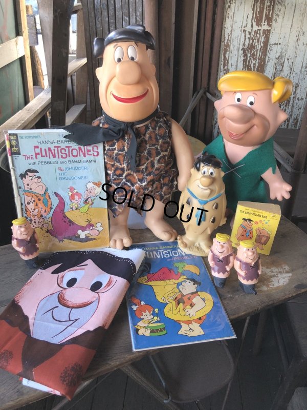 画像13: 80s Vintage Mighty Star CANADA Fred Flintstone 18” Big Size Doll (R008) 
