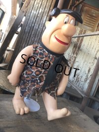 80s Vintage Mighty Star CANADA Fred Flintstone 18” Big Size Doll (R008) 