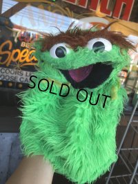 70s Vintage Sesame Street Oscar The Grouch Hand Puppet (R010) 