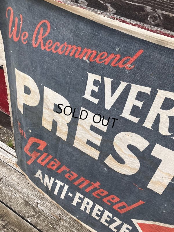画像9: Vintage Advertising Eveready Prestone Anti-Freeze Display Banner Sign (R015) 