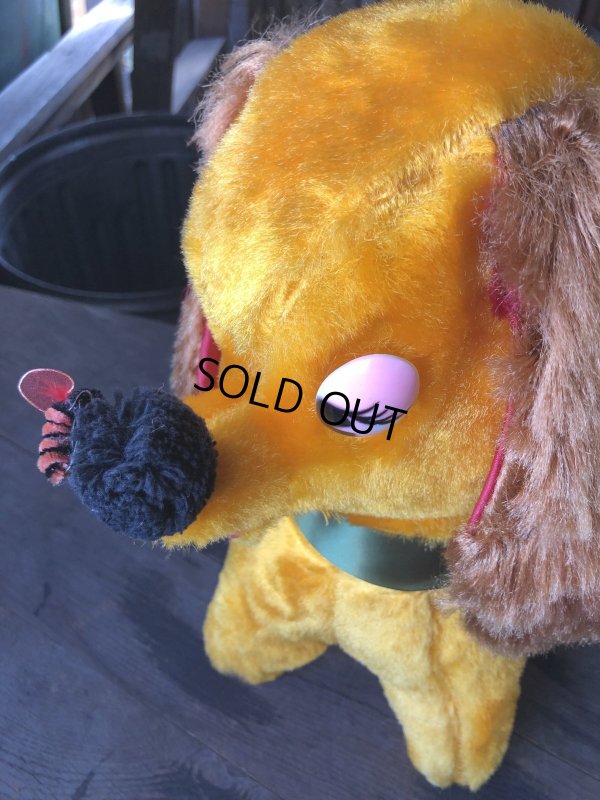 画像4: Vintage Yellow Puppy Dog w/Bee Plush Stuffed Toy Doll (R016) 