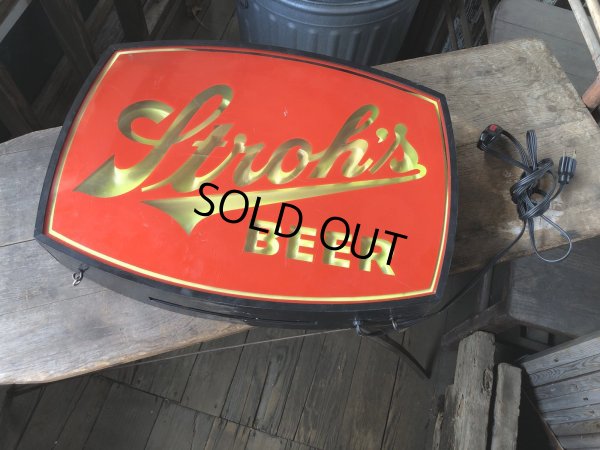 画像14: Vintage Stroh's Beer Lighted Bar Sign (R020) 