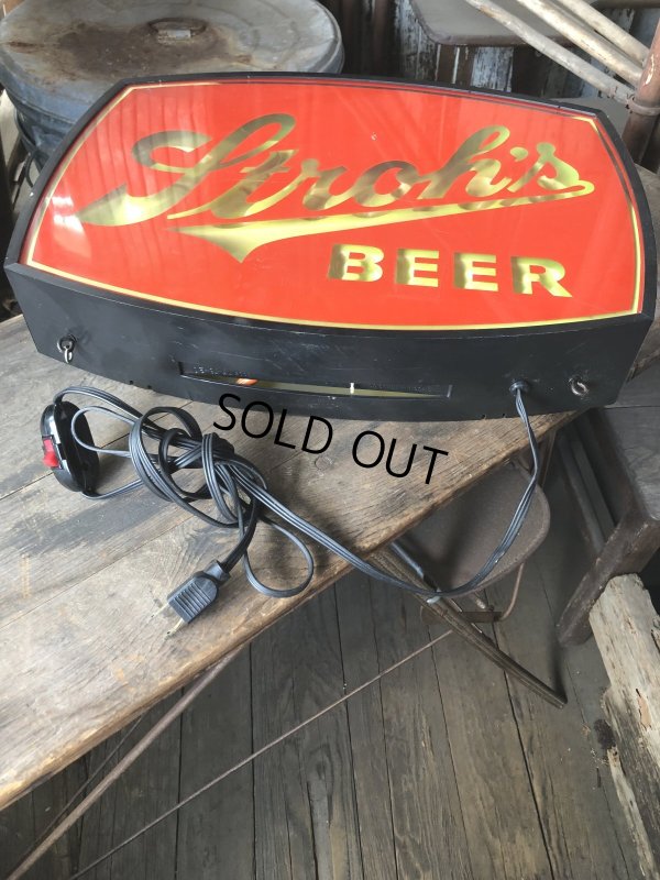 画像15: Vintage Stroh's Beer Lighted Bar Sign (R020) 