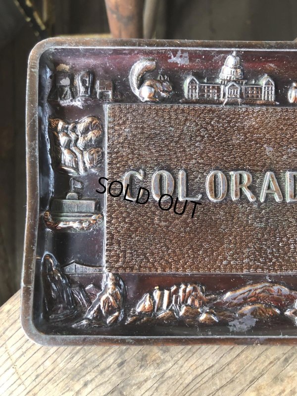 画像4: Vintage Souvenir Metal Tray Ashtray COLORADO (R027)