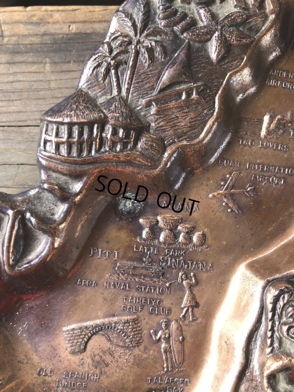 画像4: Vintage Souvenir Metal Tray Ashtray Guam (R036)