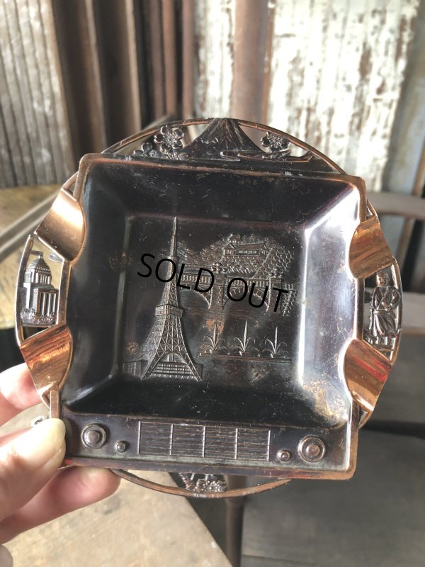 画像8: Vintage Souvenir Metal Tray Ashtray Japan (R039)