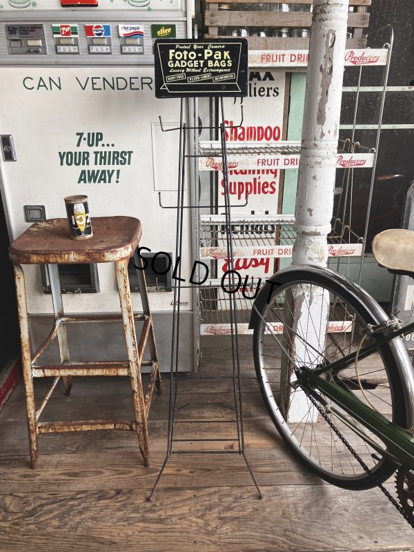 画像28: Vintage Camera Foto-Pak Gadget Bags Advertising Store Display Wire Rack (R046) 