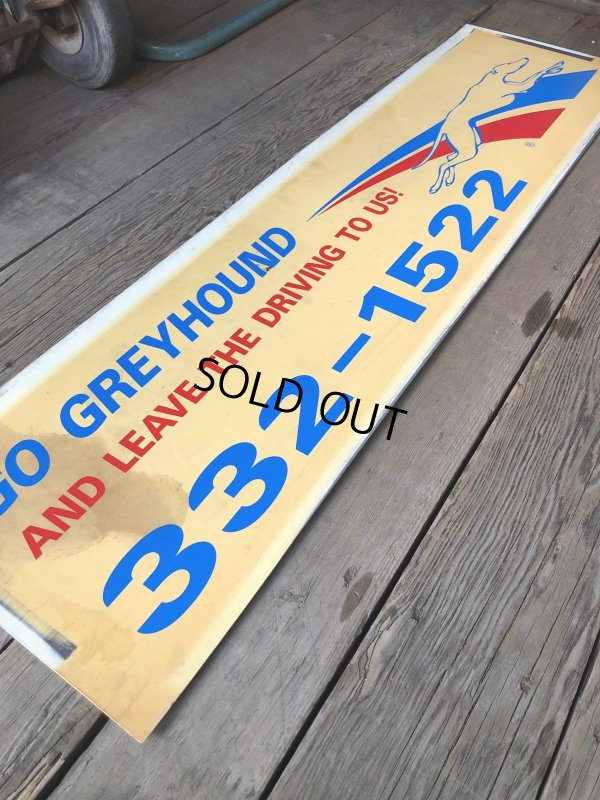 画像6: Vintage Greyhound Lines Inc Advertising Greyhound Bus Display Sign (R049)
