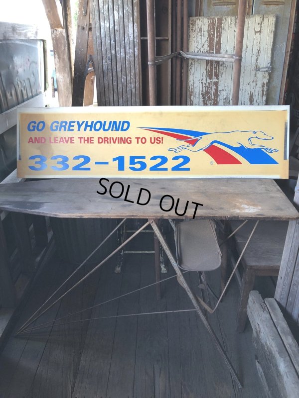 画像12: Vintage Greyhound Lines Inc Advertising Greyhound Bus Display Sign (R049)