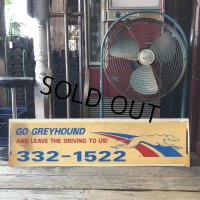 Vintage Greyhound Lines Inc Advertising Greyhound Bus Display Sign (R049)