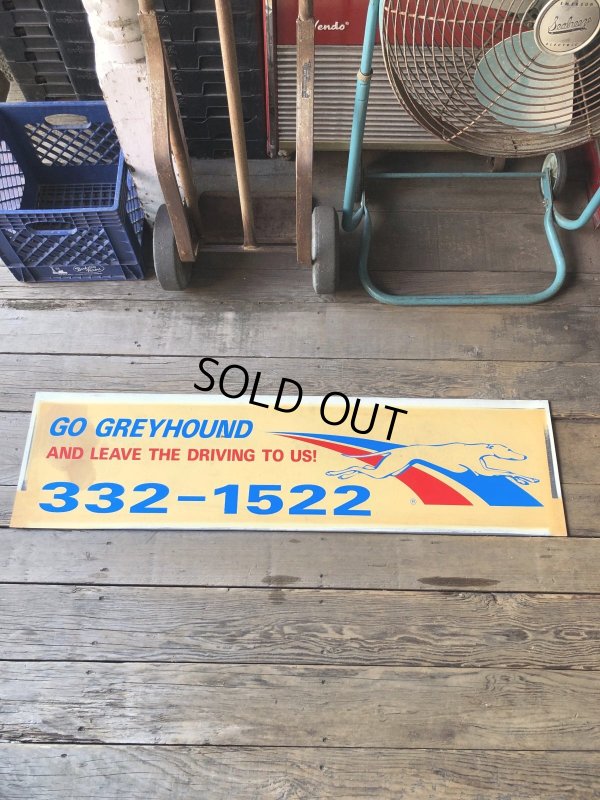 画像5: Vintage Greyhound Lines Inc Advertising Greyhound Bus Display Sign (R049)