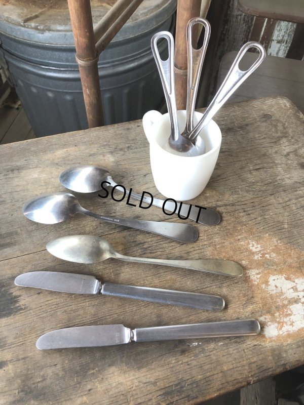 画像10: Vintage U.S. ARMY Spoon and Knife (R056) 