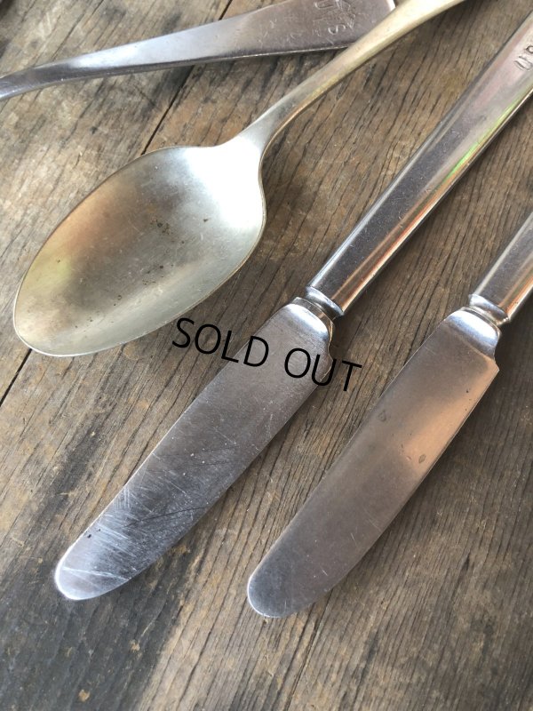 画像5: Vintage U.S. ARMY Spoon and Knife (R056) 