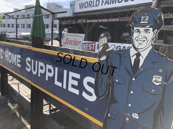 画像19: 【店舗引き取り限定】Vintage GOODYEAR Store Display & HOME SUPPLIES Porcelain Sign Huge ! (R054)