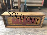 70s Vintage Light Up SALOON Stain Glass style BAR Sign (R062) 