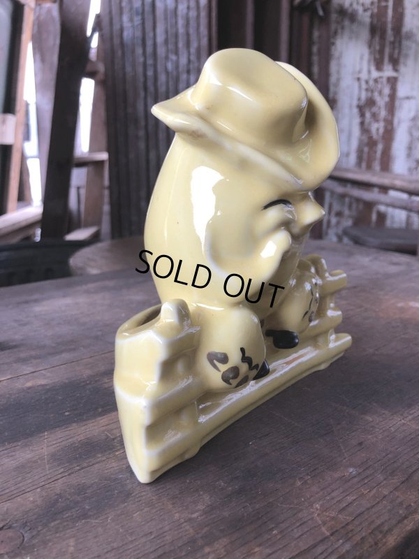 画像7: Vintage Ceramic Cowboy Humpty Dumpty String Holder Horton Ceramics (R080) 