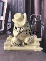 Vintage Ceramic Cowboy Humpty Dumpty String Holder Horton Ceramics (R080) 