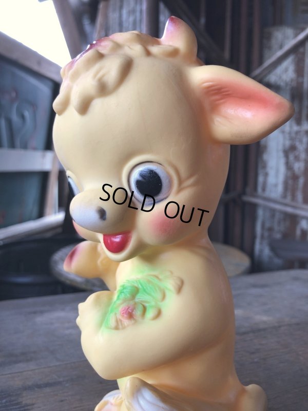 画像10: 60s Vintage Ledraplastic Cow Rubber Squeaky Doll (R126) 