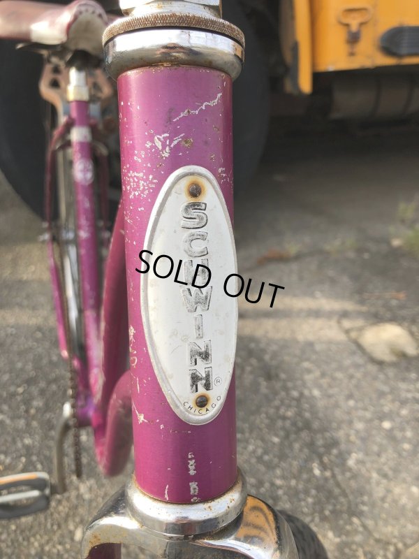 画像2:  【店舗引き取り限定】70s Vintage Schwinn HollyWood Magenta Purple Ladies Bicycle (R127)