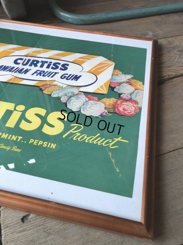 画像5: 40s Vintage CURTiSS HAWAIIAN FRUIT GUM Magazine Advertising Art Print w/Frame (R135) 