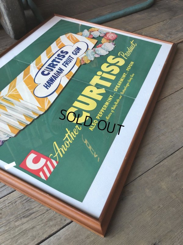 画像4: 40s Vintage CURTiSS HAWAIIAN FRUIT GUM Magazine Advertising Art Print w/Frame (R135) 