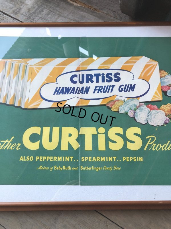 画像8: 40s Vintage CURTiSS HAWAIIAN FRUIT GUM Magazine Advertising Art Print w/Frame (R135) 