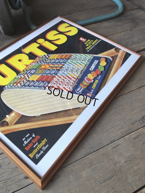 画像3: 40s Vintage CURTiSS CANDY Magazine Advertising Art Print w/Frame (R134) 