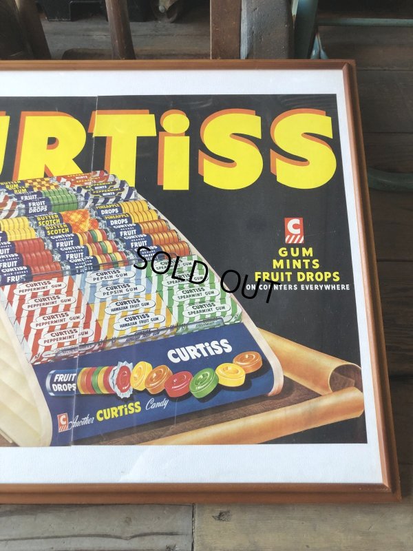 画像4: 40s Vintage CURTiSS CANDY Magazine Advertising Art Print w/Frame (R134) 