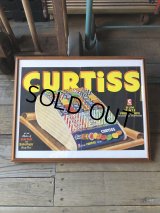 40s Vintage CURTiSS CANDY Magazine Advertising Art Print w/Frame (R134) 