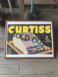 40s Vintage CURTiSS CANDY Magazine Advertising Art Print w/Frame (R134) 