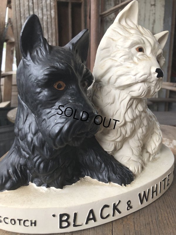 画像10: Black & White Whisky Terrier Dogs Advertising Display Figurine (R137)