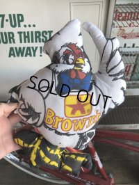 Vintage Advertising Pillow Doll Brown's Chicken (R139) 