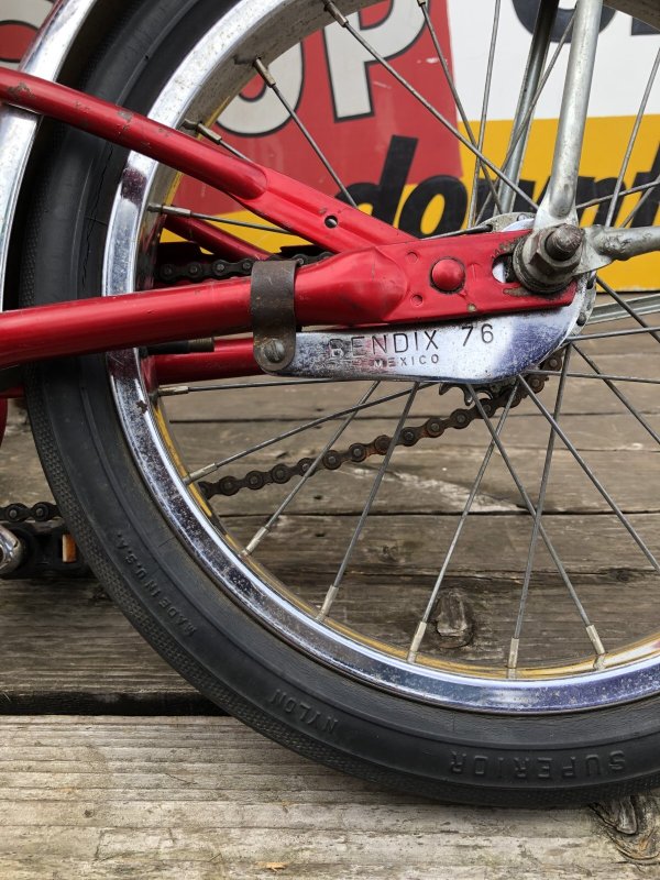 画像14:  【店舗引き取り限定】Vintage Schwinn Stingray Pixie Boys Kids Bike Red 16" (R144)